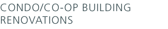 Condo / Co-op Building Renovations
